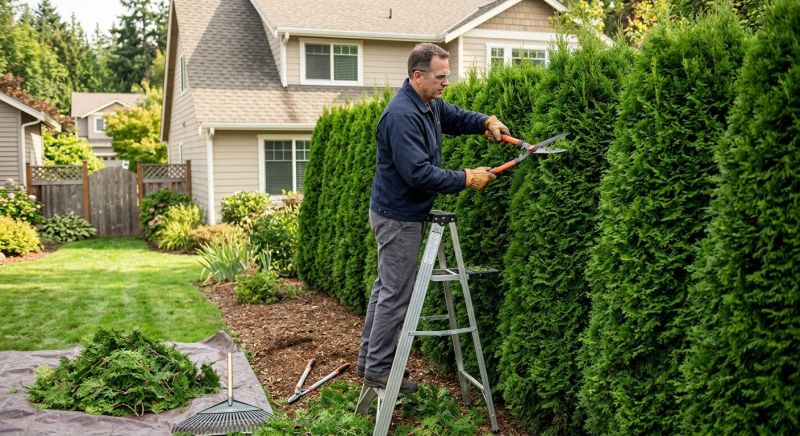 Forsythia Pruning in Rockwall, TX